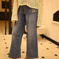 Circle flare jeans